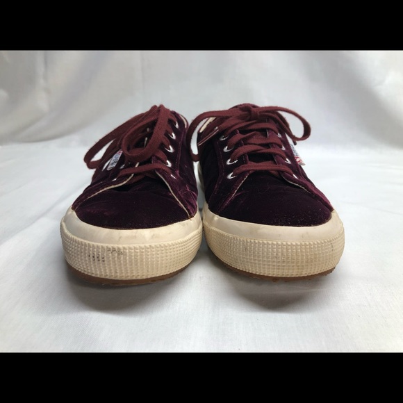 Superga maroon velvet sneakers - Picture 13 of 13